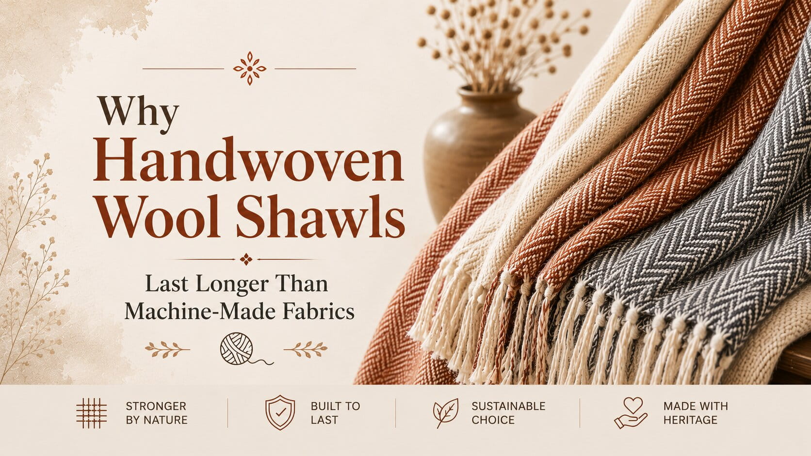 Why Handwoven Wool Shawls Last Longer Than Machine-Made Fabrics Why Handwoven Wool Shawls Last Longer Than Machine-Made Fabrics