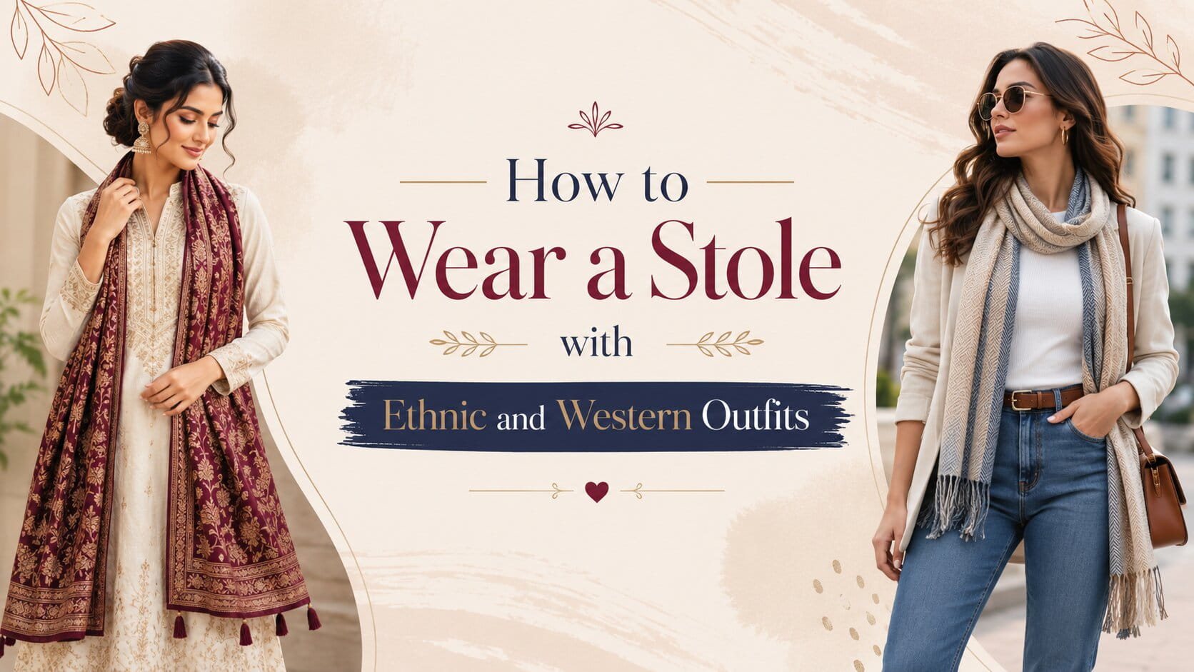 How to Wear a Stole with Ethnic and Western Outfits