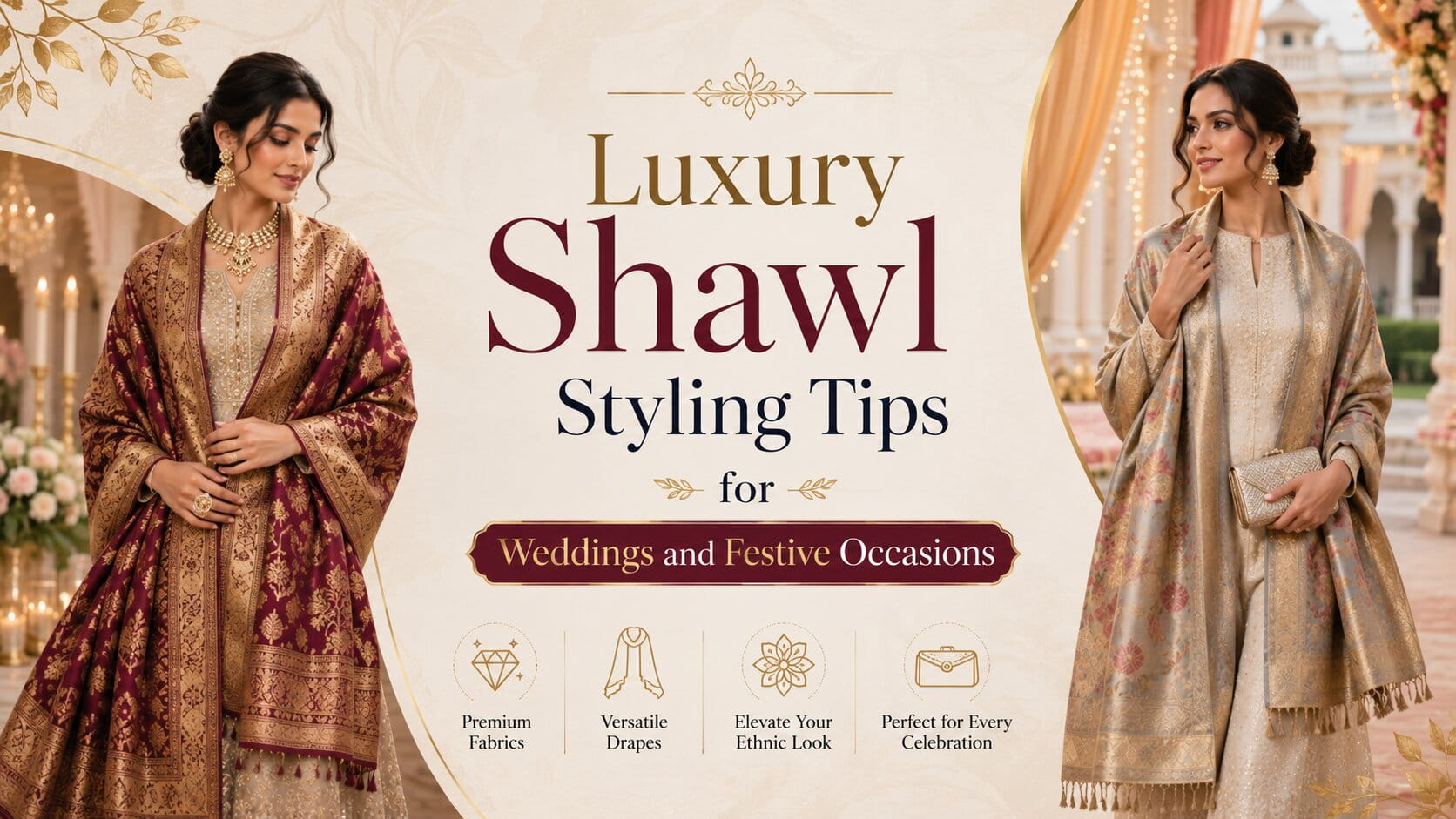 Luxury Shawl Styling Tips for Weddings and Festive Occasions