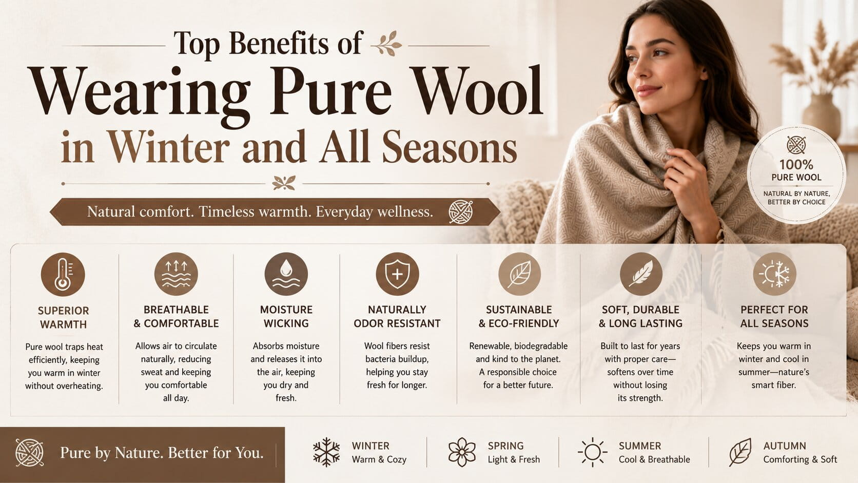 Top Benefits of Wearing Pure Wool in Winter and All Seasons